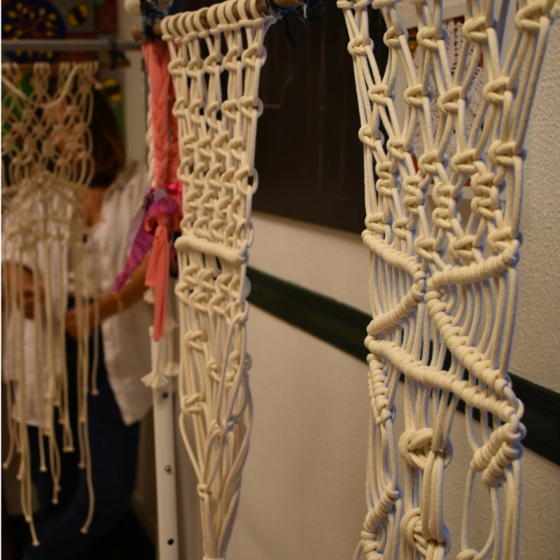 Workshop de iniciaÃ§Ã£o ao macramÃ©