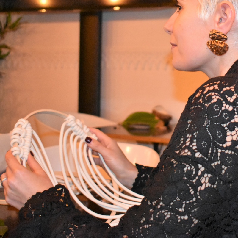 Workshop de iniciaÃ§Ã£o ao macramÃ©